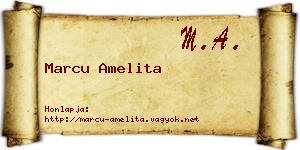 Marcu Amelita névjegykártya
